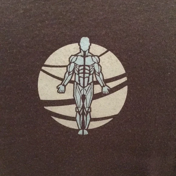 Tan Fitted V-Neck Short Sleeve T-Shirt - Picture 9 of 12